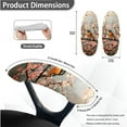 thumbnail image 6 of SCRAWLGOD 3 Pieces Dustproof Office Chair Cover with Arm Rest Protector Stretch Swivel Chair Covers Comfy Universal Gaming Chair Protector, American Robin Peach Blossom, S, 6 of 7