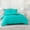 Turquoise (Solid), variant on 800 Thread Count 5-PCs Duvet Set Soft & Cozy 100% Egyptian Cotton | Zipper Closure & Corner Ties | ( 1 Duvet Cover & 4 Pillow Shams ) ( Full/Queen, Solid Aqua Blue )