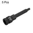 thumbnail image 3 of Uxcell 5pcs M8 Triple Square Bit Socket 100mm/3.94" Length 1/2" Square Drive 12 Point Spline Extension Impact Bit Power Nut Driver Set S2 Steel Socket Ratchet Wrench Bits, Black, 3 of 7