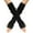 11# Black, variant on Winter Fingerless Long Gloves for Women FleeceBlended Knitted Arm Warmers Super Soft Black Arm Sleeves Light Gray Free