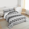 thumbnail image 3 of Homewish Bohemian Aztec 2pcs Bedding Comforter Set for Female Men Teens,Tribal Style Twin Comforter Sets,Bohemiantheme Breathable Bedding Set,Super Cozy Room Decor,Reversible, 3 of 8