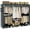 Grey, variant on Portable Wardrobe Closet with Cover, 81.1 Inch Extra Large Capacity, 3 Hanging Rods and Shelves, Black