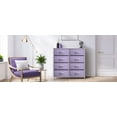 thumbnail image 6 of Sorbus Kid Dresser with 8 Fabric Bin Drawers - Pastel Color Furniture Storage Chest - Bedroom, Closet, and Toys Organizer - Purple, 6 of 8