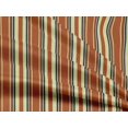 thumbnail image 4 of oneOone Rayon Rust Brown Fabric Stripes Craft Projects Decor Fabric Printed By The Yard 56 Inch Wide, 4 of 4