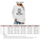 thumbnail image 4 of Sudadera holgada con cuello redondo y estampado para mujer, estilo casual, manga larga, color blanco, talla XL, 4 of 5