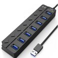 thumbnail image 1 of Switch Hub3.0 Répartiteur Hub Port Expandeur USB Ordinateur Répartiteur 7 Ports 3.0 Hub, 1 of 8