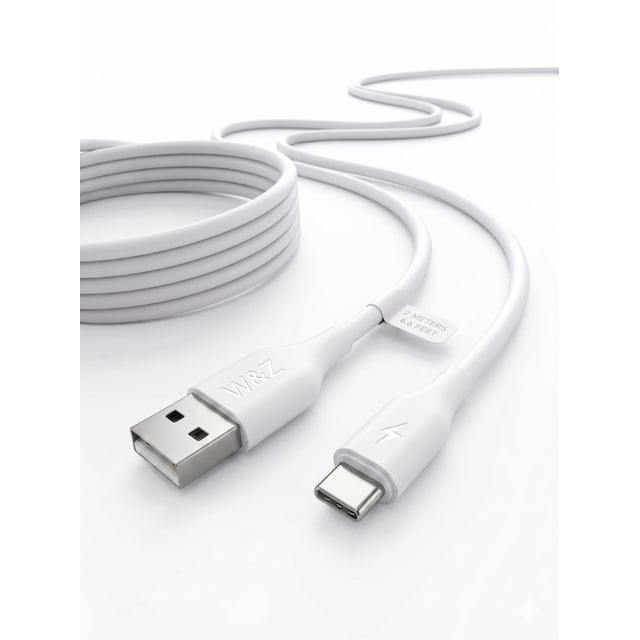 Cable USB Tipo C Carga Rápida 2 Metros Reforzado 2.4A