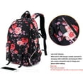 thumbnail image 4 of Mochila Academy School Mochila Satchel Academy High School Travel School Bag Bolso para niñas Cartera Messenger Bag (Negro), 4 of 5