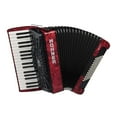 thumbnail image 2 of Hohner Bravo III 72 Accordion With Black Bellows Red, 2 of 7