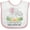 White and Pink, variant on Inktastic I'll Never Forget That My Gigi Loves Me with Cute Elephants Boys or Girls Baby Bib