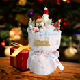 thumbnail image 1 of Adornos navideños, regalos navideños, plantas de peluche de Papá Noel, lindo ramo de peluche con luces LED para Navidad, cumpleaños y más., 1 of 6