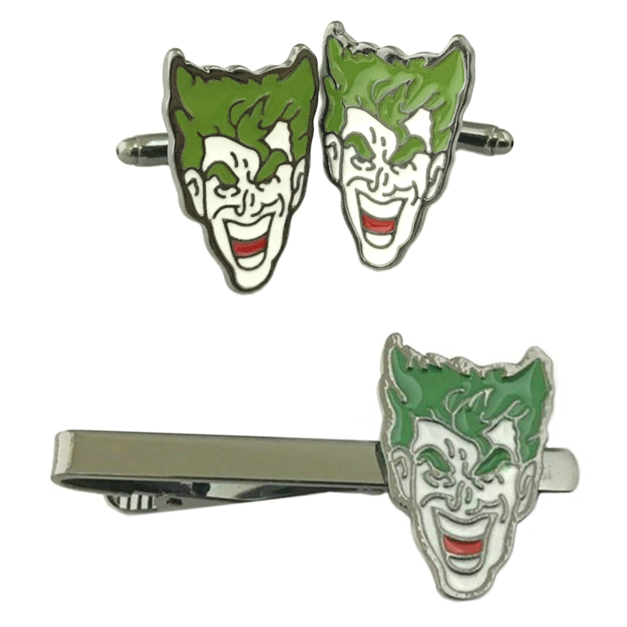 Joker 2 Pack Tie Bar Cufflink Set DC Comics