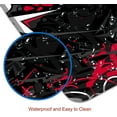 thumbnail image 5 of Mouse Pad Gaming, Large XXL Mouse Pads, Non-Slip Rubber Base Mousepad, Keyboard Mouse Mat Desk Pad with Stitched Edges, 31.5x11.8 inch Black Red, 5 of 6