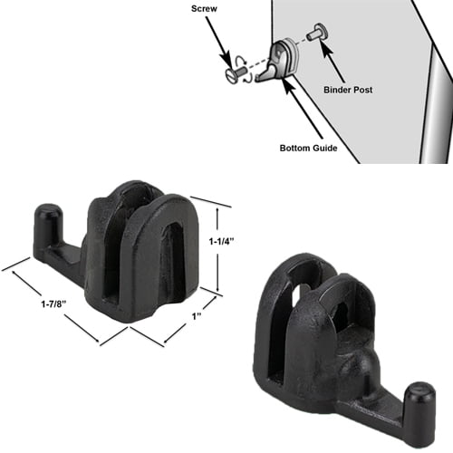 Replacement Plastic Frameless Sliding Shower Door Bottom Guide