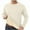 Beige New1, variant on Men's Sherpa Lined Sweatshirts Winter Thermal Sweatshirt Solid Color Crew Neck Long Sleeve Sweatshirts Basic Winter Fleece Thick Pullover Tops Gold L