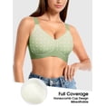 thumbnail image 5 of MINTREUS Womens Wireless Comfortable Bra Supportive No Underwire Bras Honeycomb Breathable Cup Push Up Bra Sports Bras, 5 of 8