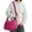 Hot Pink, variant on DGMIOCS Puffer Tote Bag 2026 Women Quilted Crossbody Pleated Carryall Shoulder Bag Ladies Gym Handbag Colorful Pad Puff Purse Green
