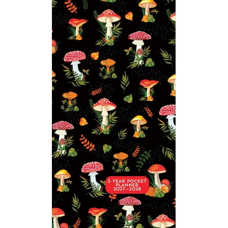 2027-28 Mushrooms 2-Year Pocket Planner (24-Month Calendar), (Paperback)