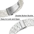 thumbnail image 4 of Watchband Compatible for 38mm 40mm 41mm Apple Watch Women, Fashion Resin Watchband Metal Stainless Steel Buckle Strap Bracelet for iWatch SE Apple Wat, 4 of 4