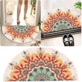 thumbnail image 2 of Dsscvnef Style Absorbant Tapis de Sol Semi-Circulaire Bohème, Tapis de Porte d'Entrée Ethnique, Tapis de Bain Lavable, 2 of 7