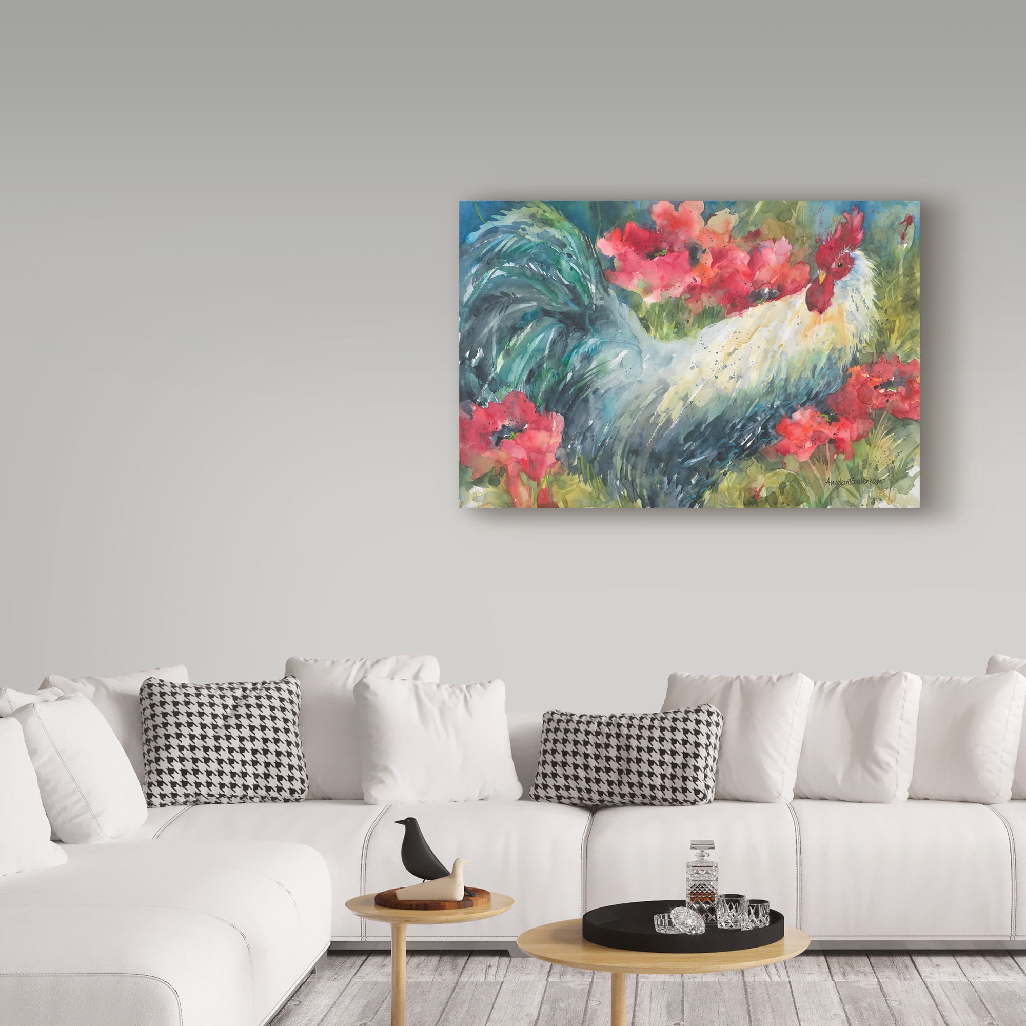 Trademark Fine Art 'Among The Poppies' Canvas Art by Annelein Beukenkamp