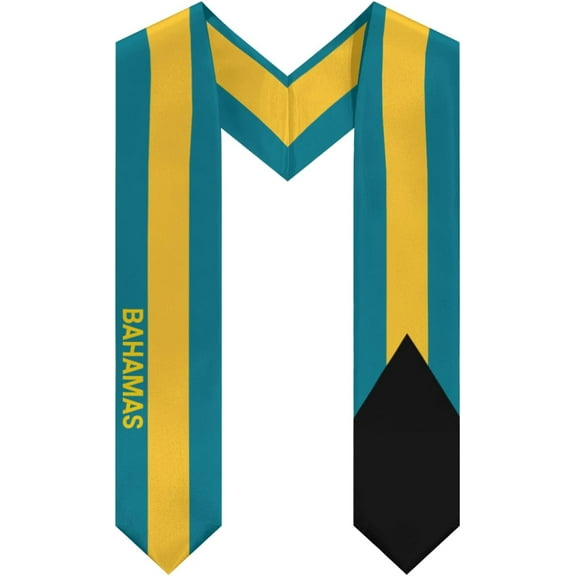Bahamas Graduation Stole Shawl Sash Honor For Study Aboard International Students