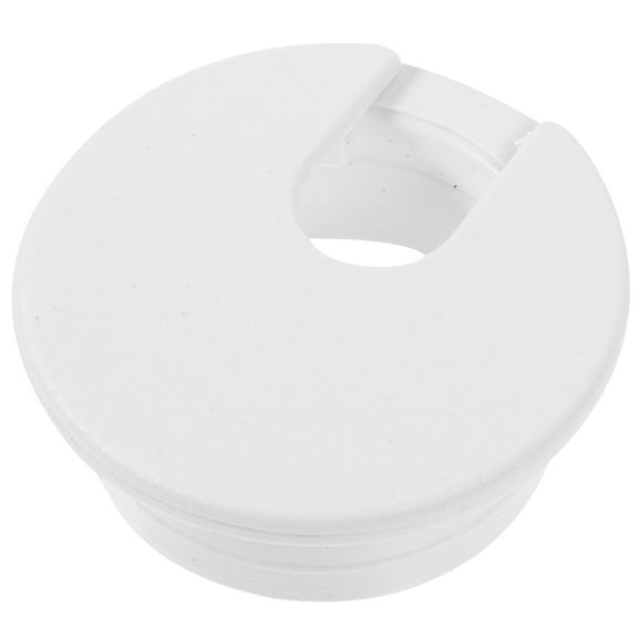 OATIPHO 12Pcs White Plastic Cable Grommet Organizer with Large Capacity for Desktop Wire Management