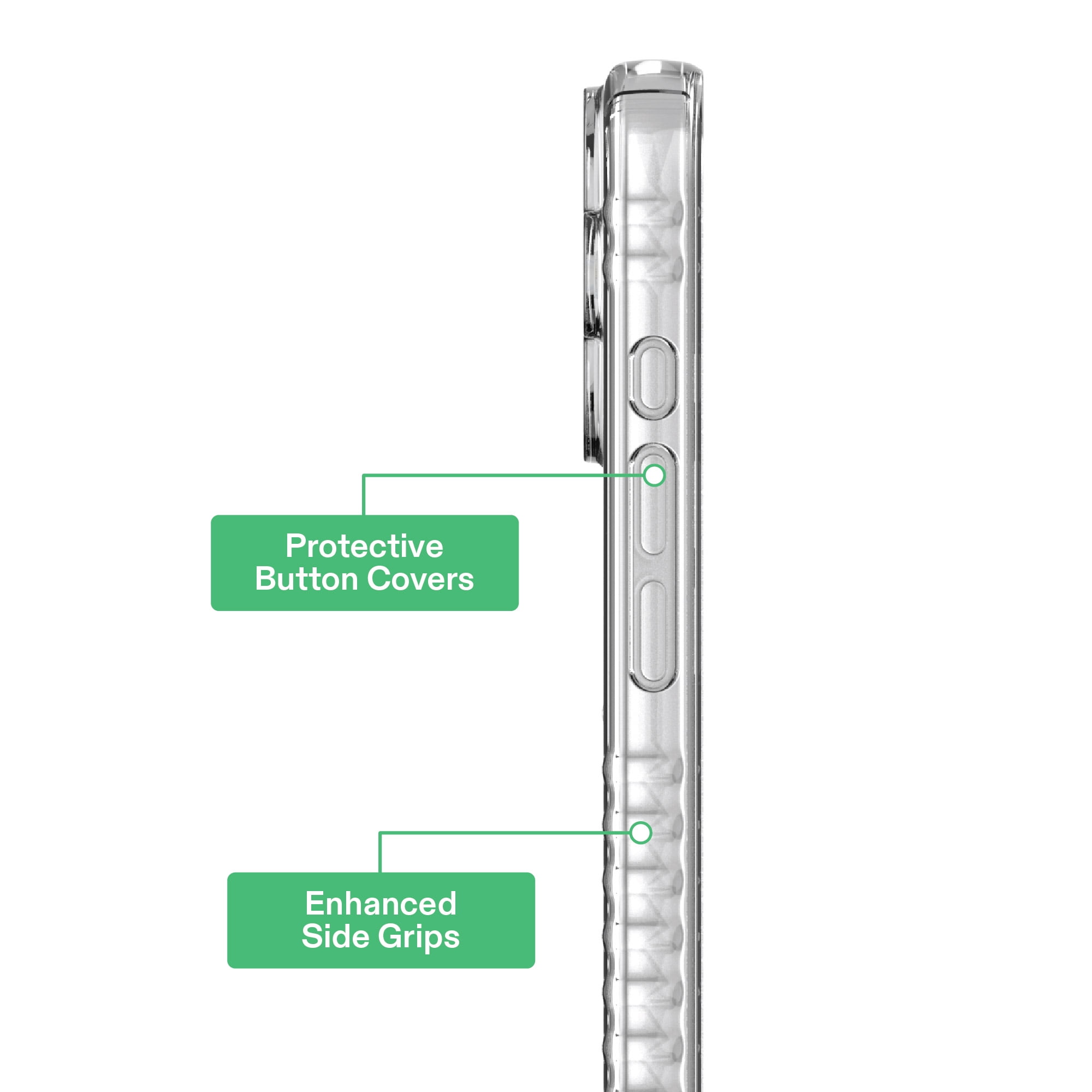 onn Protective Gel Phone Case for iPhone 17 - Clear