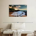 thumbnail image 2 of Elephant Stock Maui Makena Cove Beach Wall Art - Horizontal Canvas Wall Art - Living Room Wall Decor - Beach Canvas - Brown And Blue Decor - 36" x 24", 2 of 8
