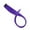 Purple, variant on Wig Hair Extensions Clip In Synthetic Fiber Hairpieces 22 Inch Straight Clip for Party