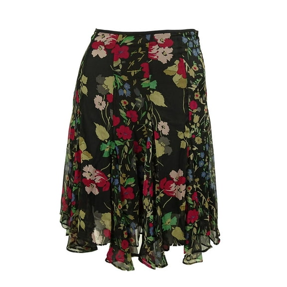 Ralph Lauren Women's Georgette Floral Print Skirt