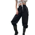 thumbnail image 2 of Tejiojio Womens Casual Harem Baggy Hip Hop Dance Jogging Sweat Pants Slacks Trousers 銆€ 銆€, 2 of 8
