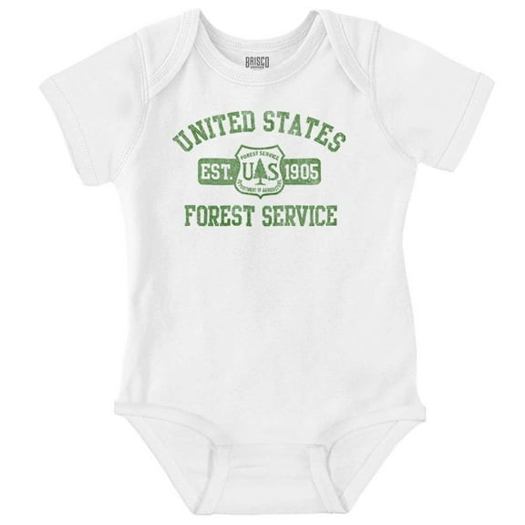 United States Forest Service Camping Romper Boys or Girls Infant Baby Brisco Brands 18M