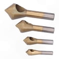 thumbnail image 3 of 4PCS Countersink Drill Bits Titanium Coated 90 Degree Chamfer Tool HSS Steel Milling Cutter Set, 3 of 5