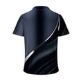 thumbnail image 2 of Zylanna Men's Golf Polo Shirts, Printed Turn Down Collar Short Sleeve Fashion Business Casual Pullover Tee for Men Silver Size S, 2 of 3