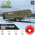 thumbnail image 2 of KNOX Housse Camouflage 3e Gén. pour Cinquième Roue de VR, Tissu Oxford 600D Anti-Déchirure, Convient aux Roulottes, VR Ou Autocaravanes - la Housse pour Caravane Comprend des Housses pour Roues, Échelles et Gouttières, Logo Phosphorescent, Taille 29-33 Pi, 2 of 9