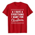 thumbnail image 1 of XDZJLR T-Shirt de Noël Femme Couple Imprimé Lettres Manches Courtes Col Rond T-Shirt Haut Homme Rouge TTG, 1 of 2