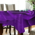 thumbnail image 3 of Unbreakable Square Tablecloths with Dust and Wrinkle Resistance-54x72In, Purple Rose Wedding Kitchen Picnic Buffet Holiday Party House Decor, 3 of 7