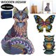 thumbnail image 1 of Rompecabezas De Madera Con Forma De Animales 3D Montessori Jigsaw Fox/Butterfly/Owl Puzzle Toy Preescolar Aprendizaje Educativo Juguetes De Rompecabezas De Madera Regalo De Navidad Para Niños Pequeños Muyoka Hogar, 1 of 7
