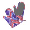 thumbnail image 4 of A Pair Of Heat Insulation And Anti-Perm Gloves 7×11in Thick Anti-Perm Palm With Silicone Piece Lanyard Design Is Easy To Hang Palevioletred Moroccan Trellis Hand-Drawn Sketch_1, 4 of 8