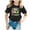 a-Black, variant on Back To School Shirt for Girls Round Neck Short Sleeve T Shirts Cartoon Print Casual Holidays Tops Tee for Boys & Girls