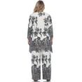 thumbnail image 4 of White Mark Women's Two-Piece Pleated Tunic Top Palazzo Pants Set Plus Size Knit, 4 of 8