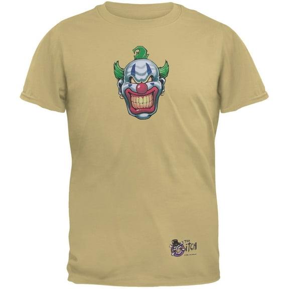 Joker Grinning Sand Adult T-Shirt - X-Large