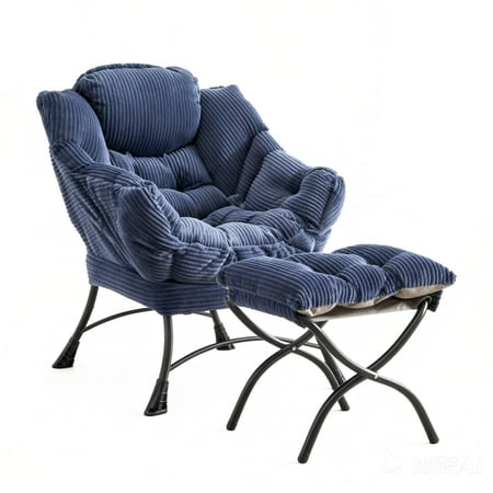 ergonomic lazy chair with ottoman product