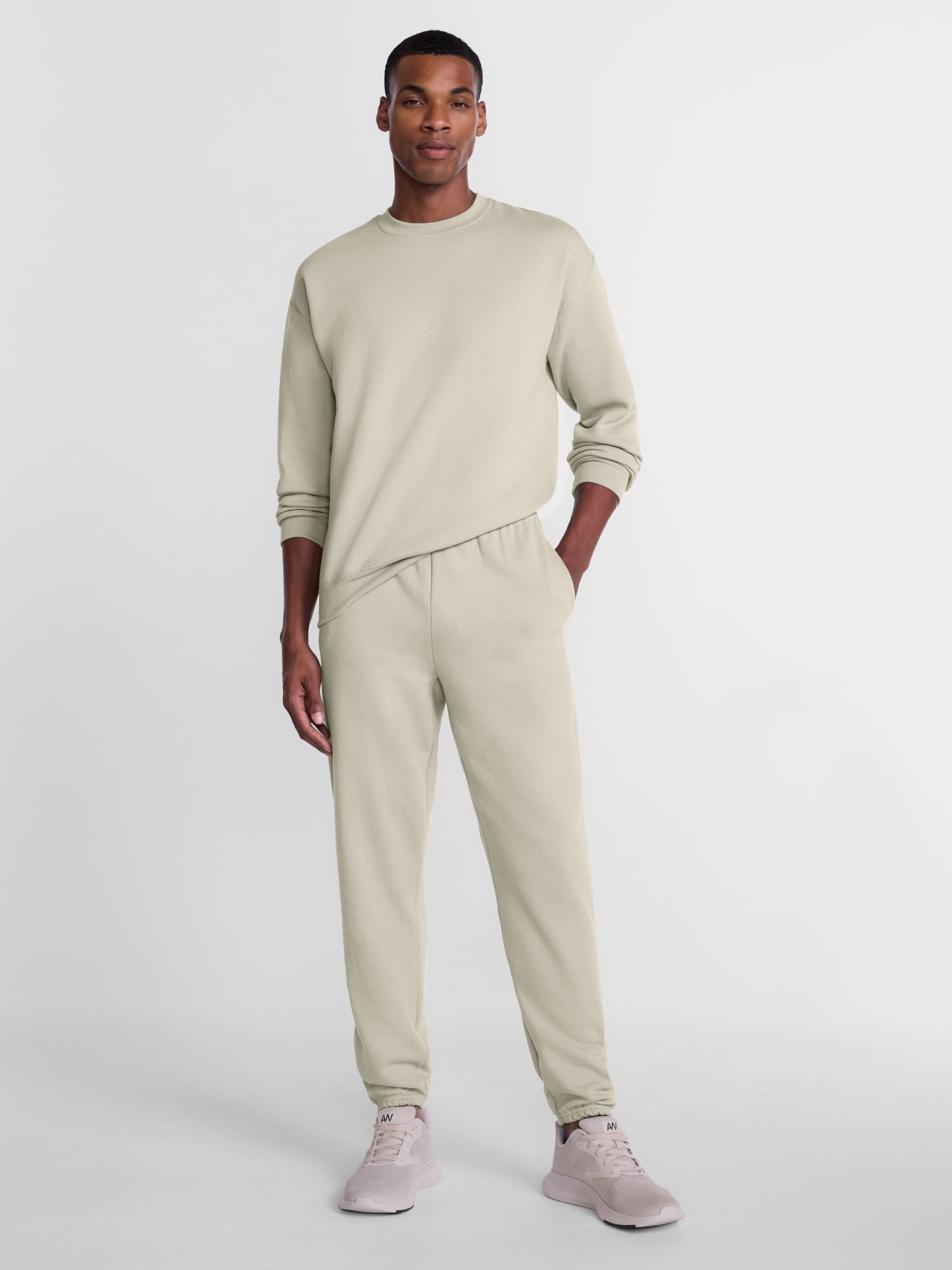 Athletic Works Men's Fleece Crewneck Sweatshirt, Sizes XS-4XLT