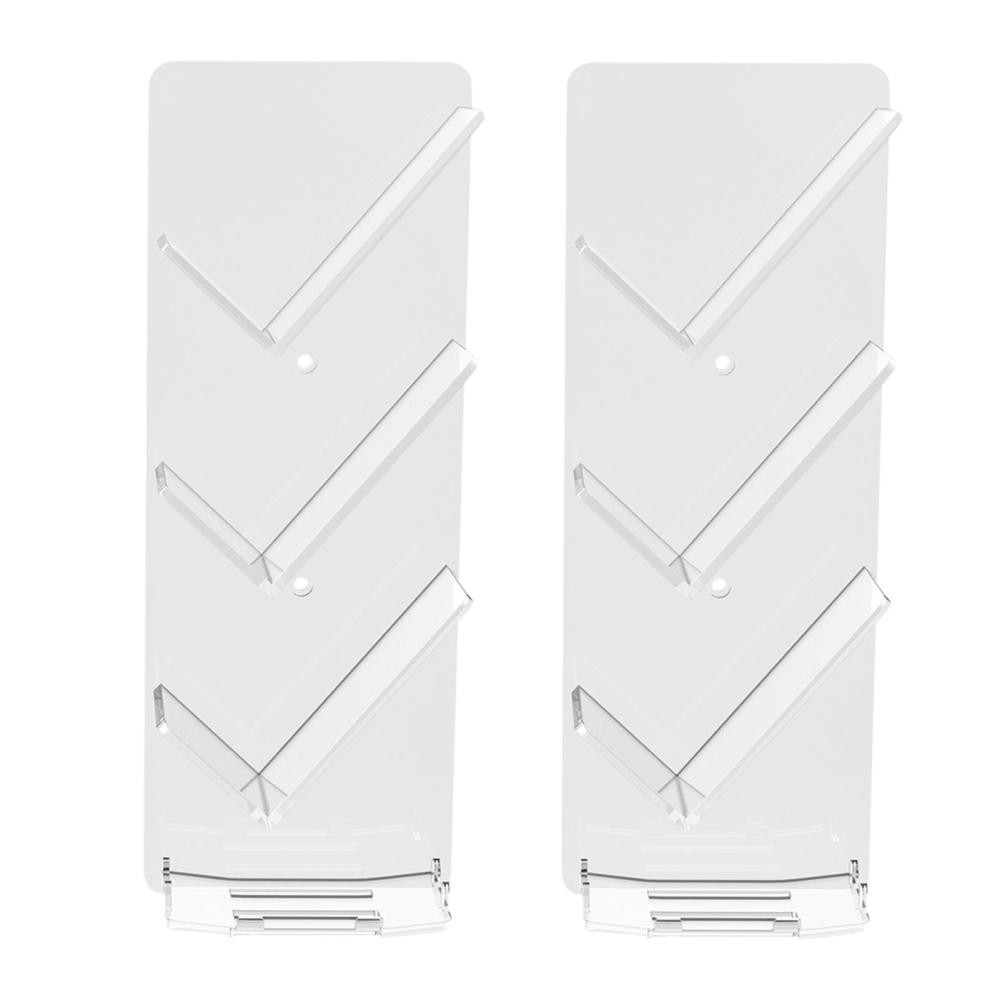 Acrylic Shower Shelf Inclined Bathroom Wall Shelves Adhesive