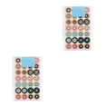 thumbnail image 4 of heritaly 4 Pieces Reinforcement Labels Repair Subsidy Strong Viscosity Doughnut Shape Small Hole Stickers Set for Recipes Binders Doughnut 2Set, 4 of 6