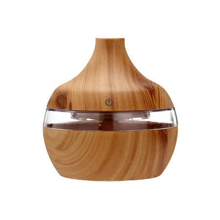 

RKSTN Essential Oil Diffuser 300ml Wood Grain Cool Mist Humidifier for Essential Oils Aromatherapy Air Vaporizer 7 Color LED Lights