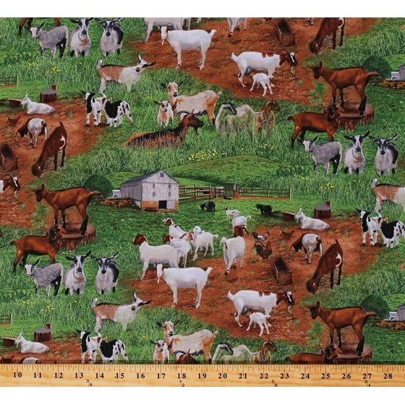 Farm Animal Print Fabric