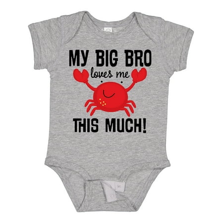 

Inktastic Big Bro Loves Me Brother Gift Baby Boy or Baby Girl Bodysuit